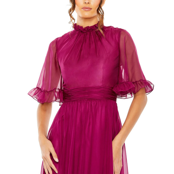 Mac Duggal Pink and Purple Maxi Dress - Picture 3 of 8